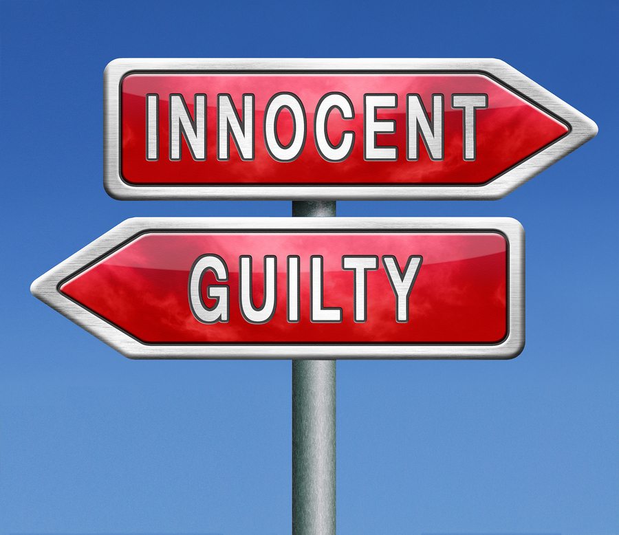 innocent or guilty, presumption of innocence until proven guilt